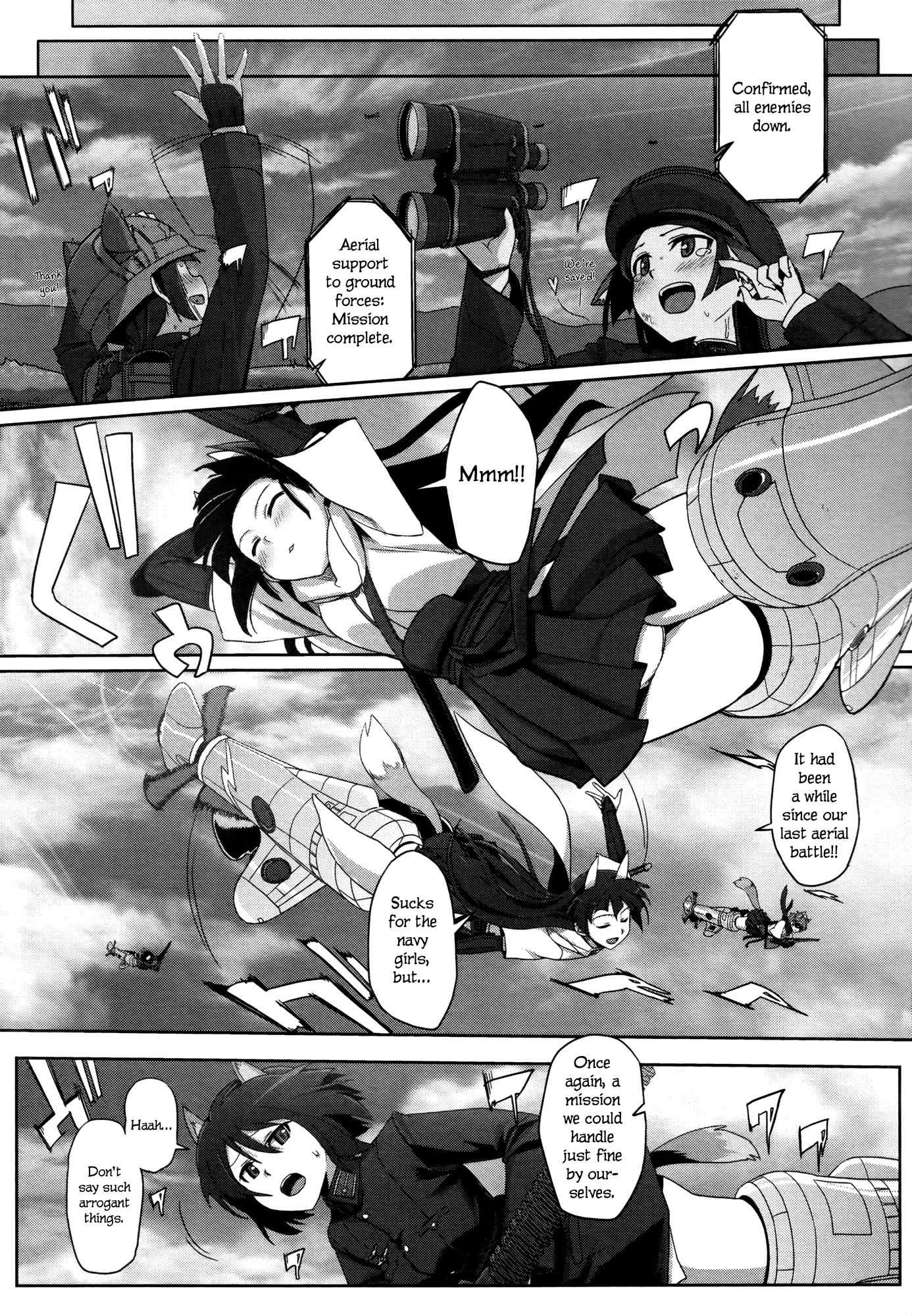 Strike Witches Rei: 1937 Fusou Kaijihen Chapter 3 page 13 - Chapter 3: Three Crows of the Sea of FUSO