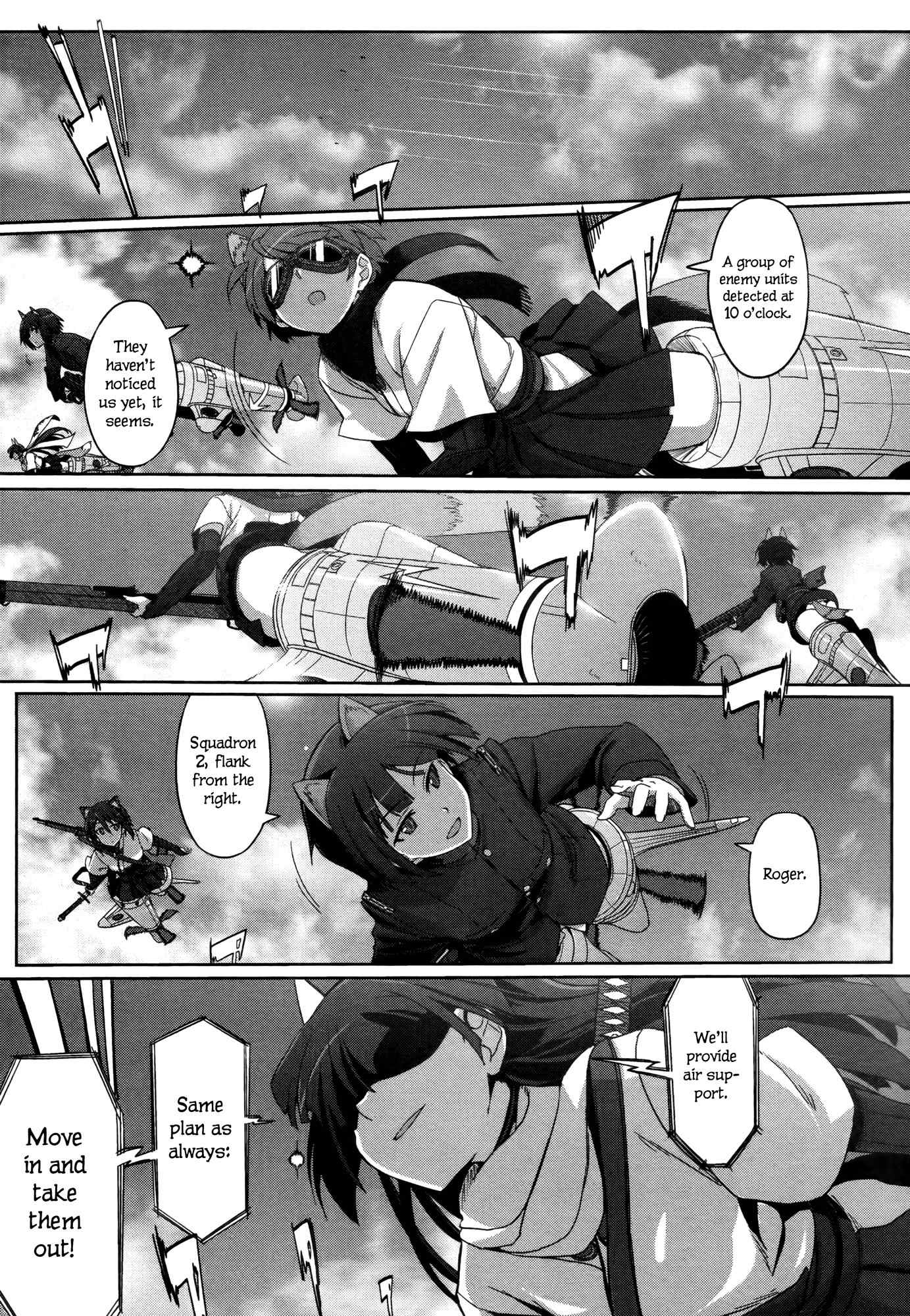 Strike Witches Rei: 1937 Fusou Kaijihen Chapter 3 page 2 - Chapter 3: Three Crows of the Sea of FUSO