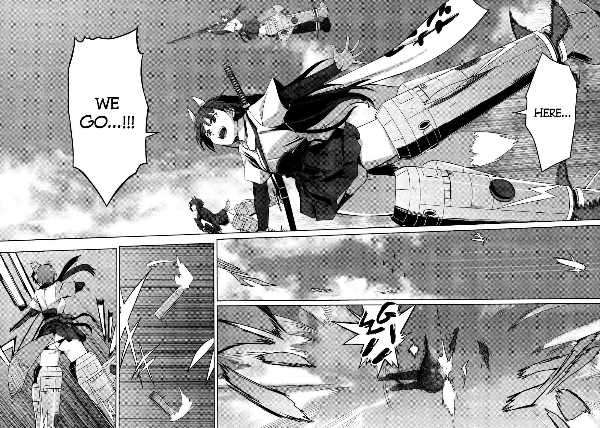 Strike Witches Rei: 1937 Fusou Kaijihen Chapter 3 page 3 - Chapter 3: Three Crows of the Sea of FUSO