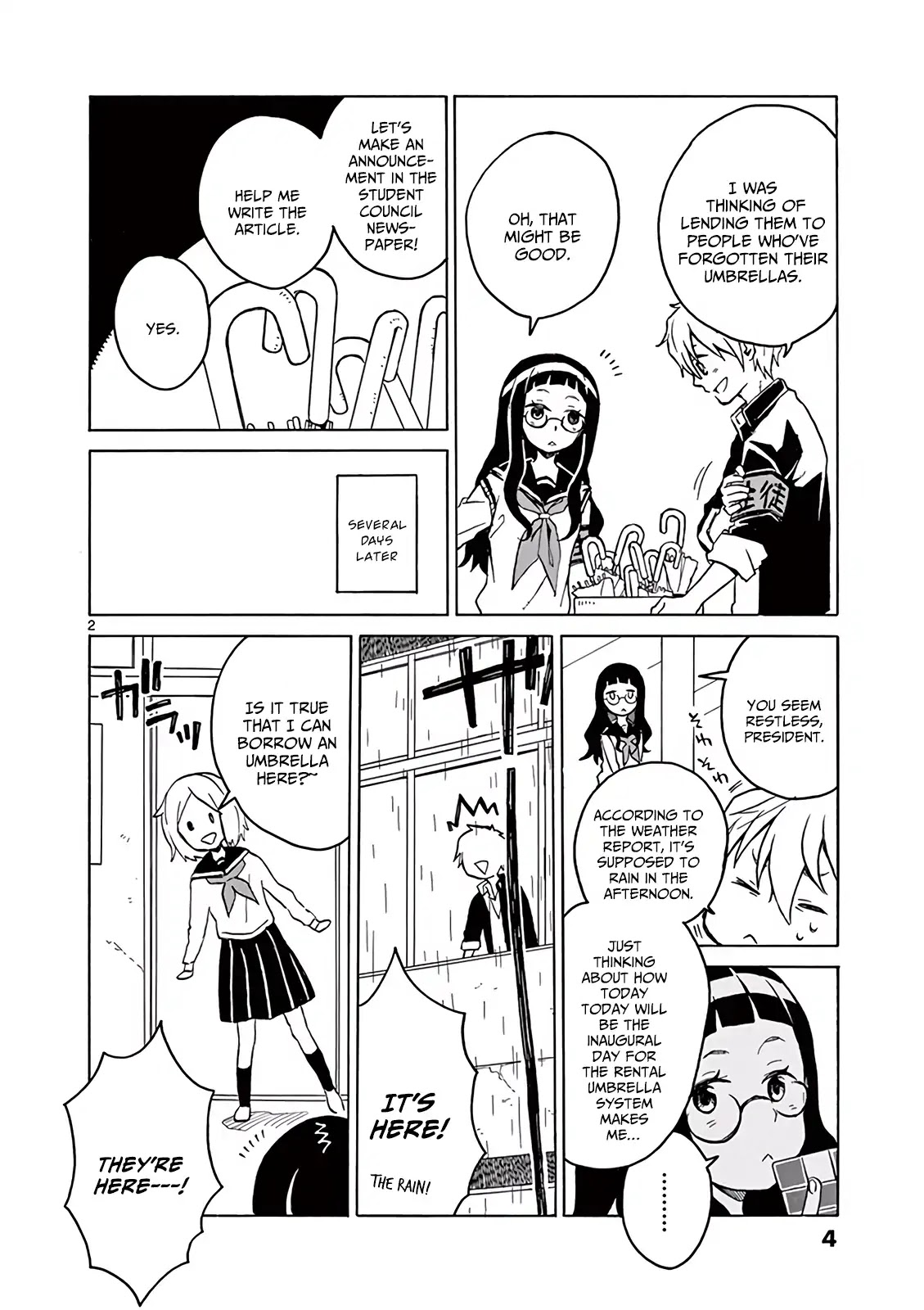 Student Council for Two Chapter 1 page 5 - Chapter 1: Rental Umbrella System