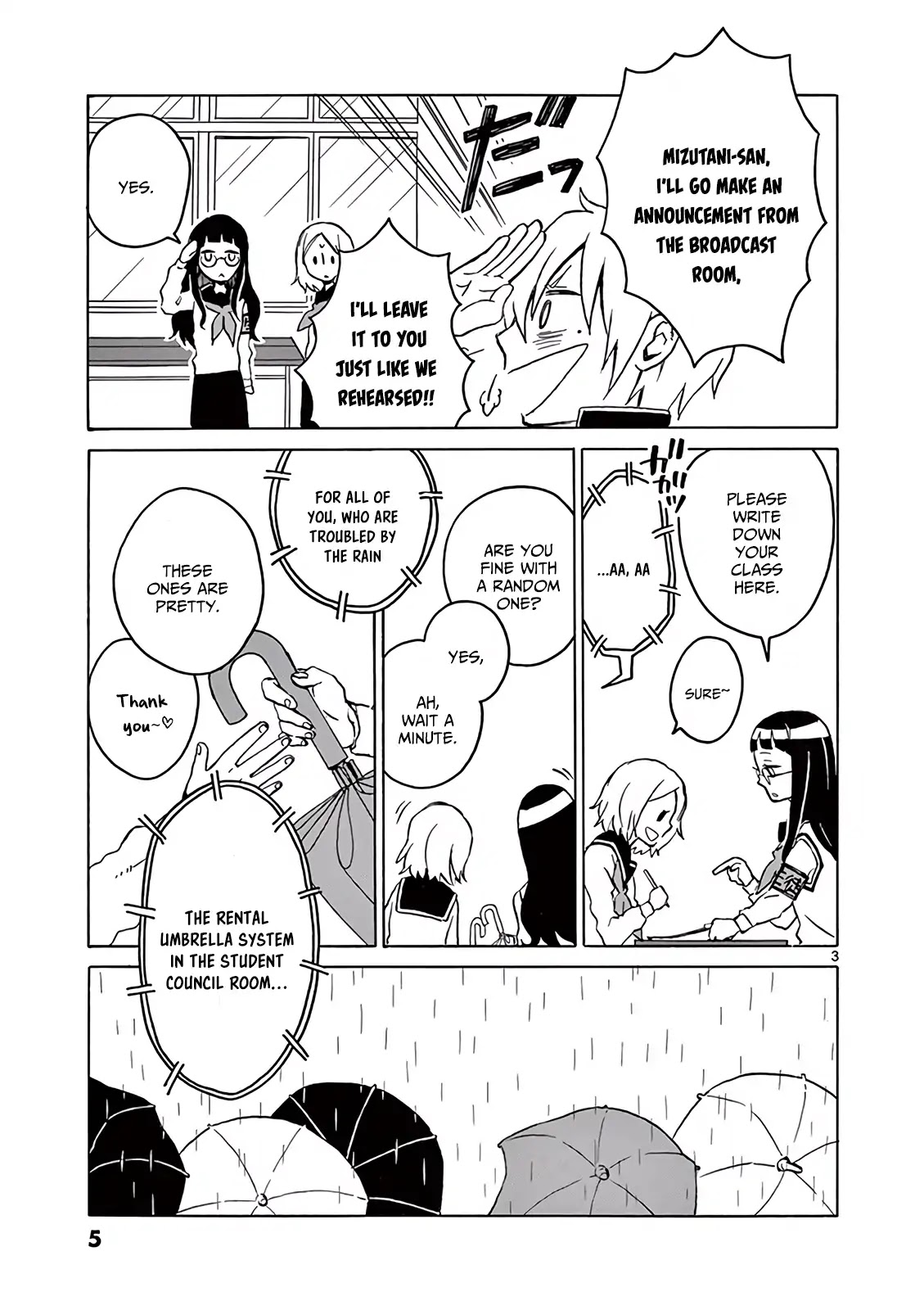 Student Council for Two Chapter 1 page 6 - Chapter 1: Rental Umbrella System