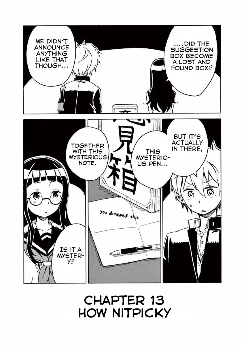 Student Council for Two Chapter 13 page 1 - Chapter 13: How Nitpicky