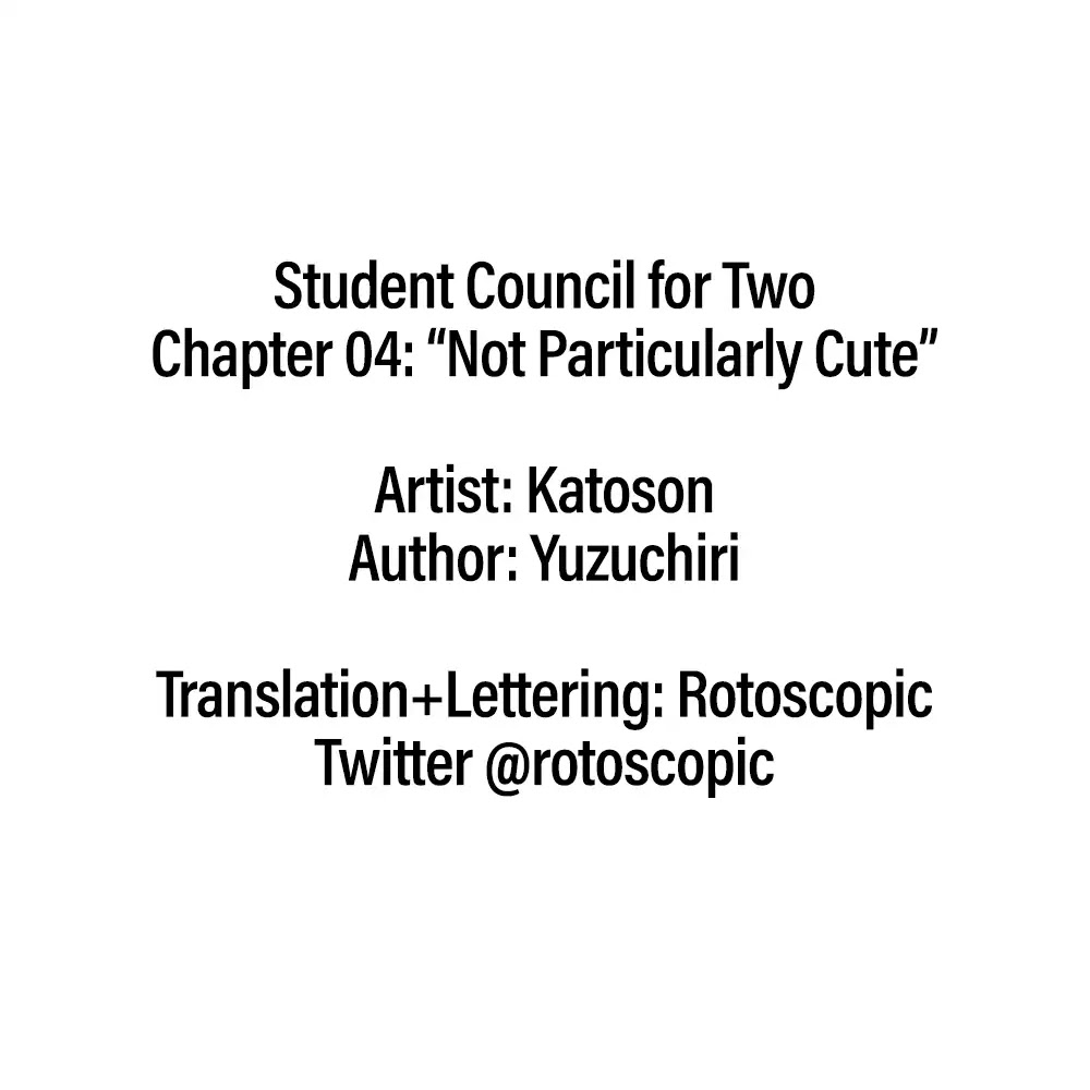 Student Council for Two Chapter 4 page 6 - Chapter 4: Not Particularly Cute
