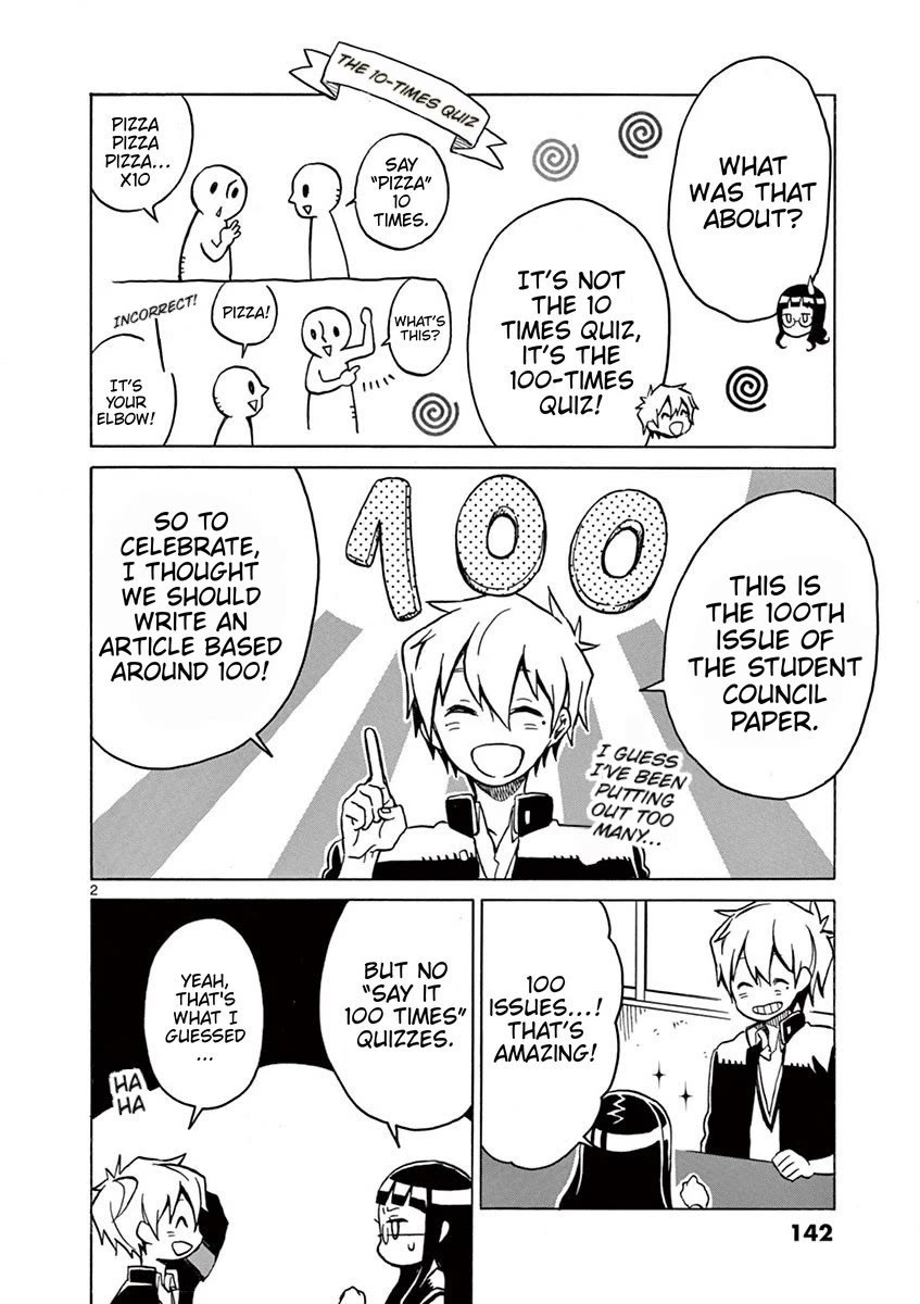 Student Council for Two Chapter 49 page 2 - Chapter 49: The 100-Times Quiz!