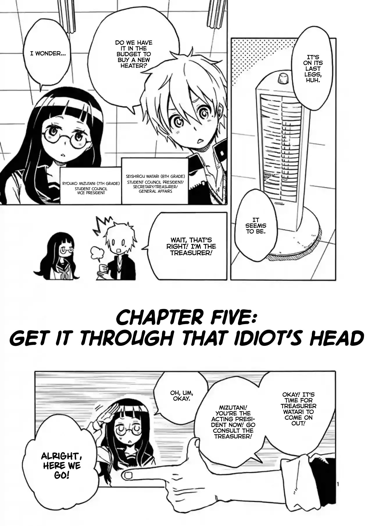Student Council for Two Chapter 5 page 1 - Chapter 5: Get it Through That Idiot's Head