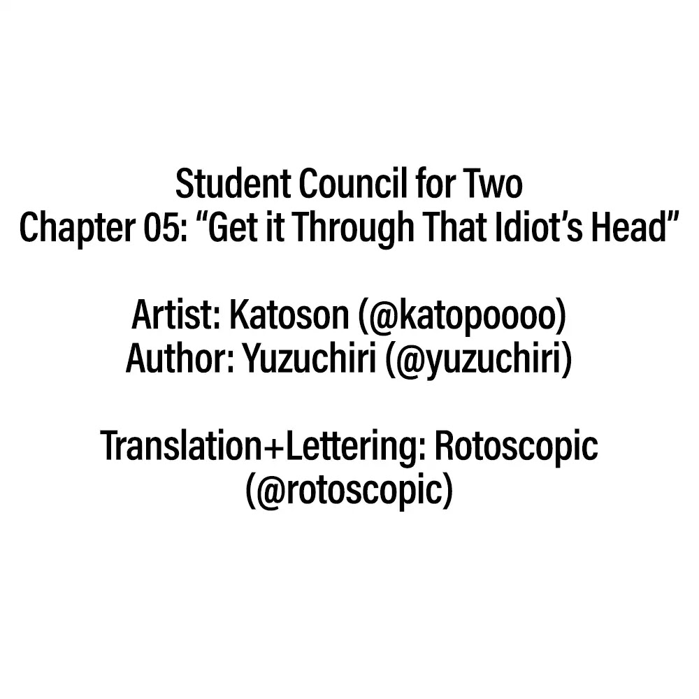 Student Council for Two Chapter 5 page 6 - Chapter 5: Get it Through That Idiot's Head