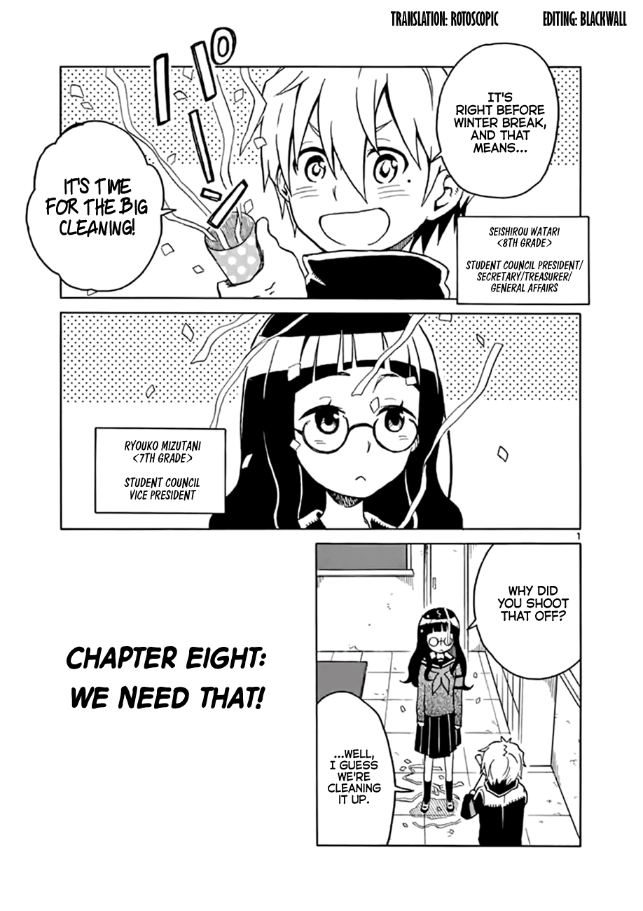 Student Council for Two Chapter 8 page 1 - Chapter 8: We Need That!