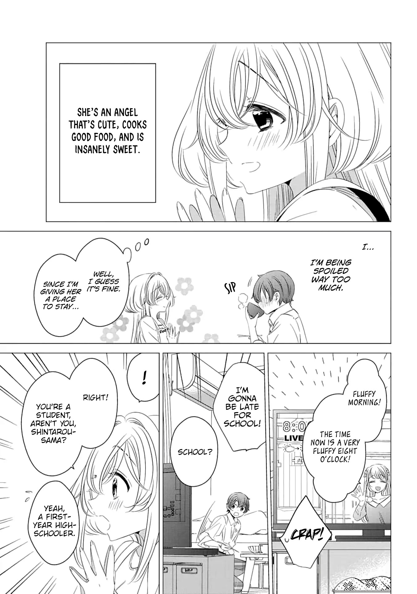 Studio Apartment, Good Lighting, Angel Included. Chapter 3 page 6 - Chapter 3: Can I make Lunch for You?
