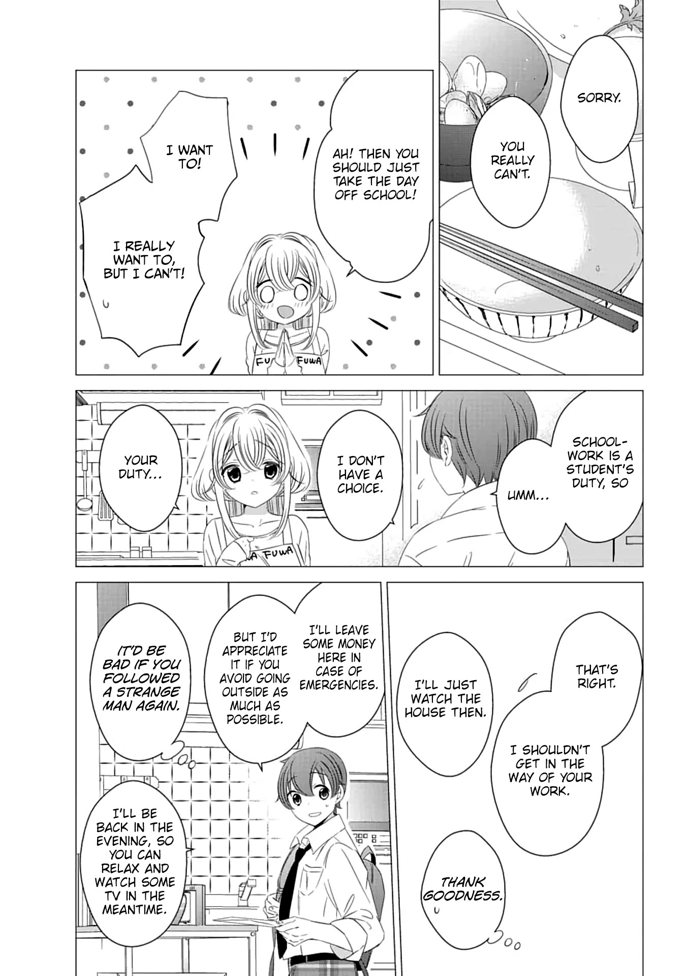 Studio Apartment, Good Lighting, Angel Included. Chapter 3 page 8 - Chapter 3: Can I make Lunch for You?