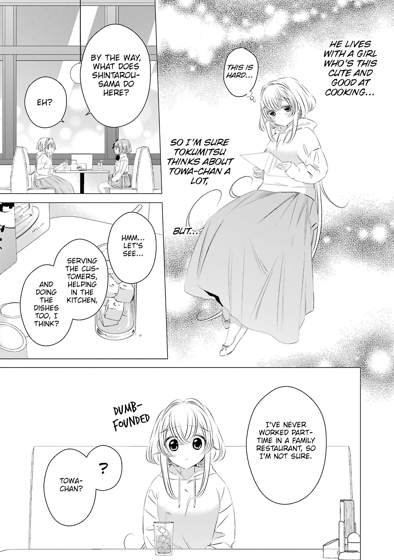 Studio Apartment, Good Lighting, Angel Included. Chapter 7 page 19 - Chapter 7: One drink from the set is 360 yen (The whole set is 200 yen)