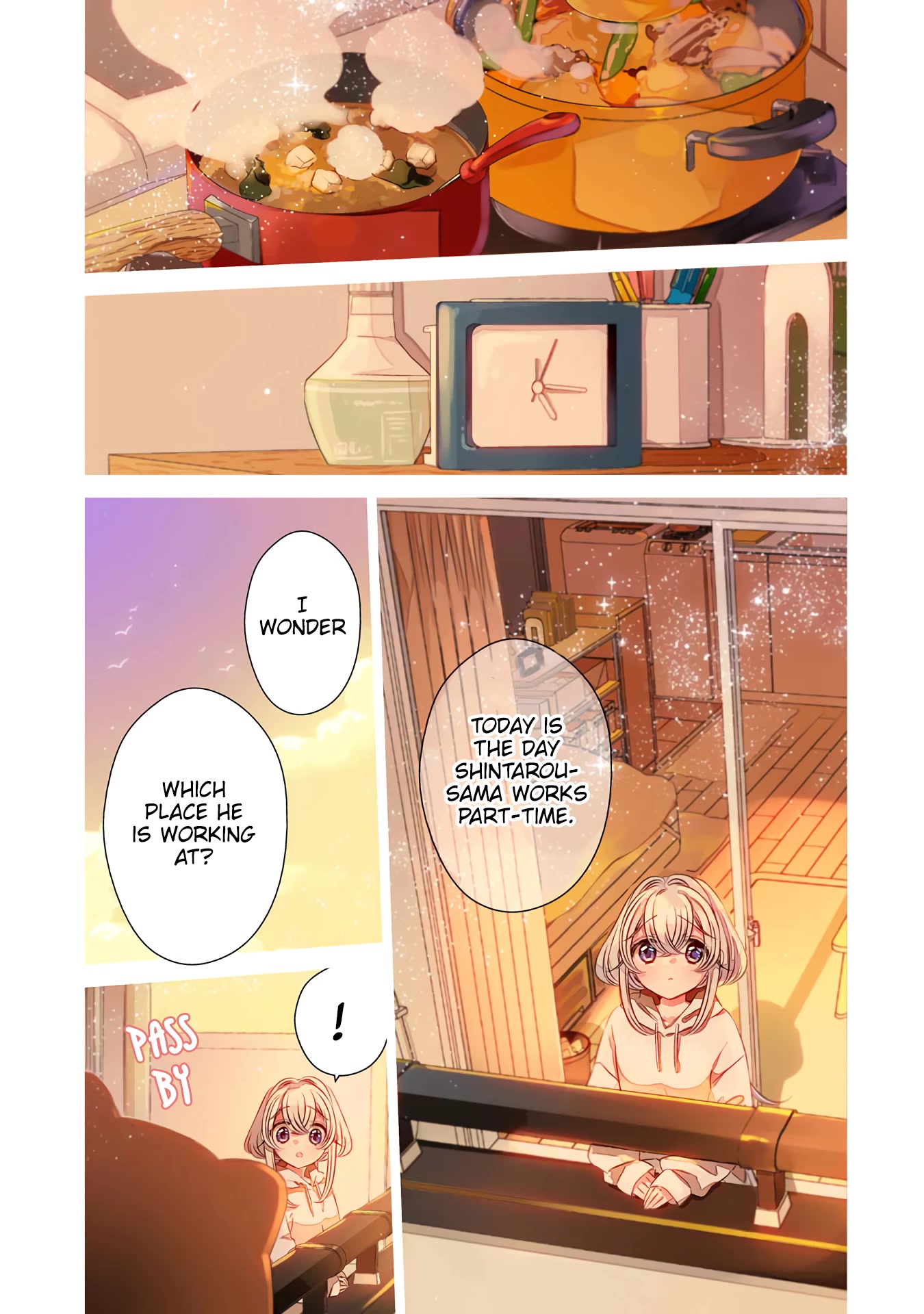 Studio Apartment, Good Lighting, Angel Included. Chapter 7 page 2 - Chapter 7: One drink from the set is 360 yen (The whole set is 200 yen)