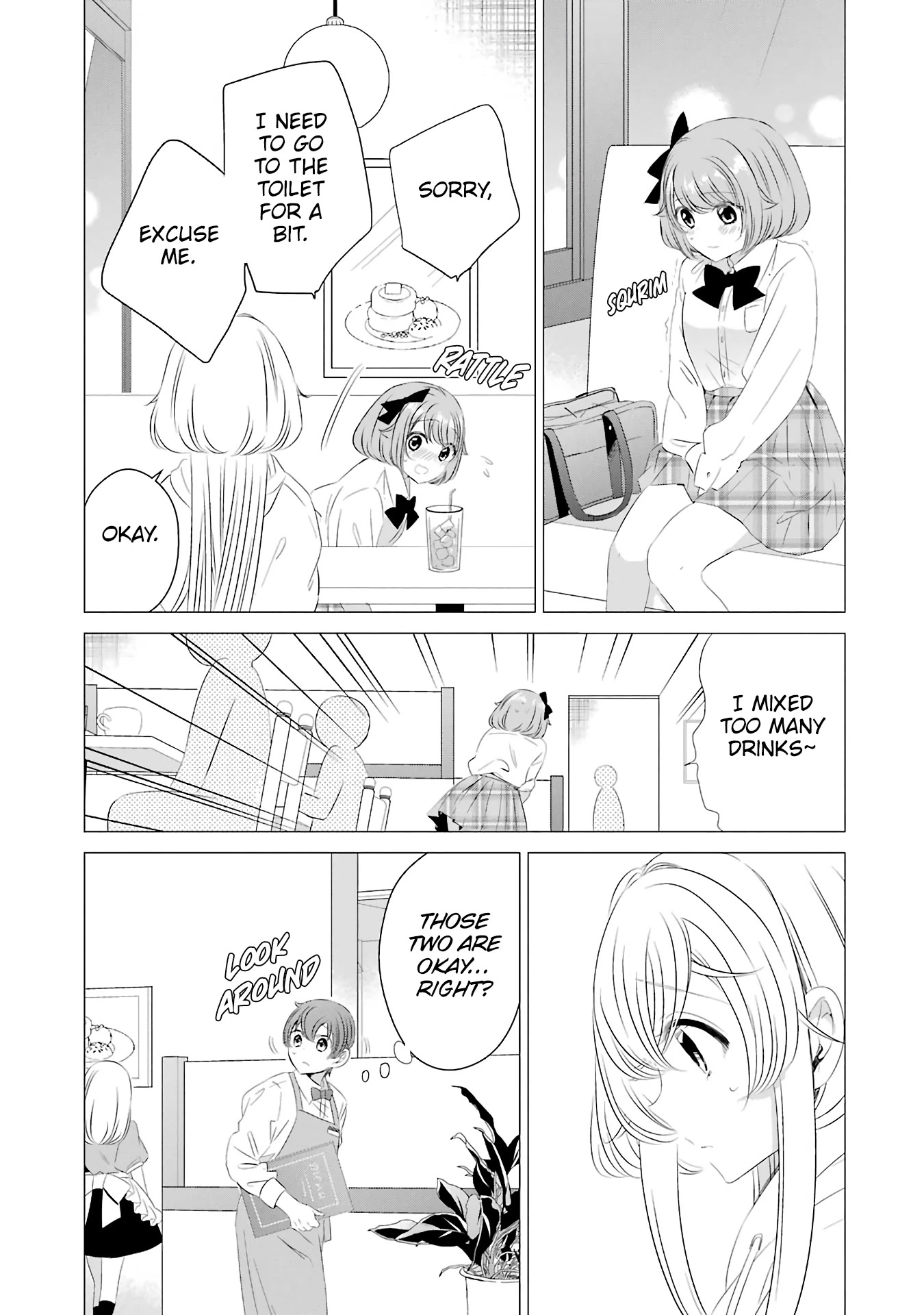 Studio Apartment, Good Lighting, Angel Included. Chapter 7 page 21 - Chapter 7: One drink from the set is 360 yen (The whole set is 200 yen)
