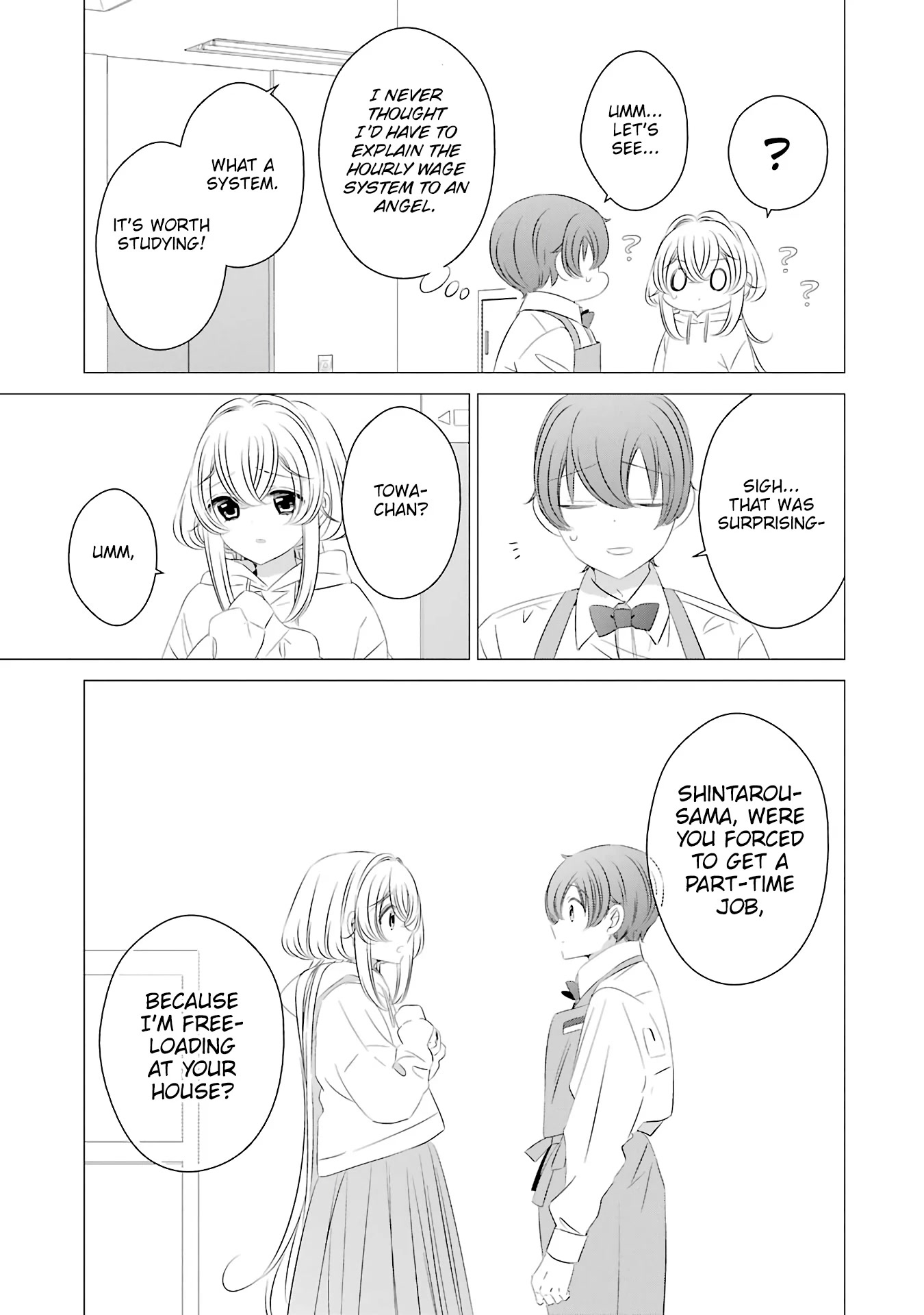 Studio Apartment, Good Lighting, Angel Included. Chapter 7 page 23 - Chapter 7: One drink from the set is 360 yen (The whole set is 200 yen)