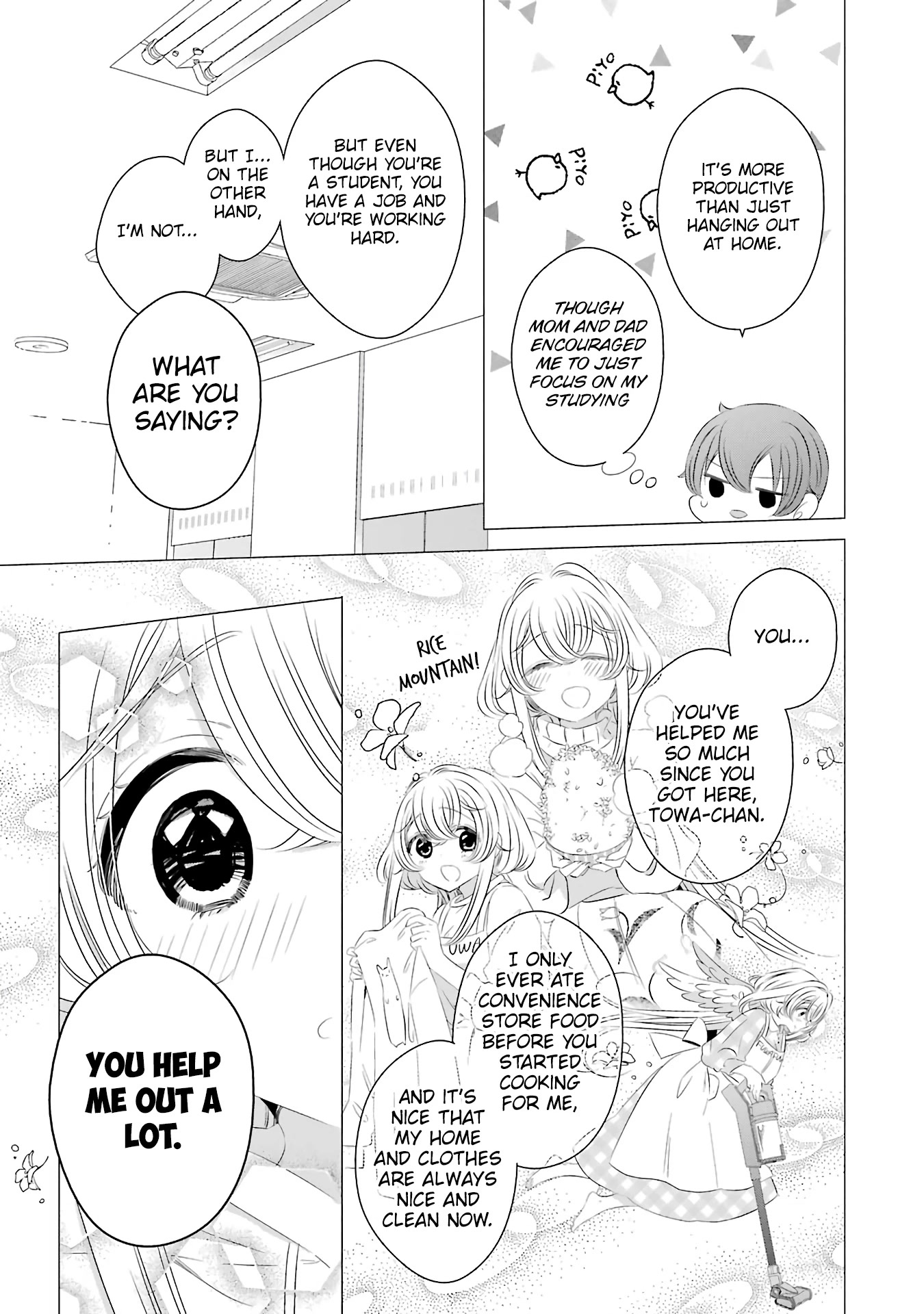 Studio Apartment, Good Lighting, Angel Included. Chapter 7 page 25 - Chapter 7: One drink from the set is 360 yen (The whole set is 200 yen)