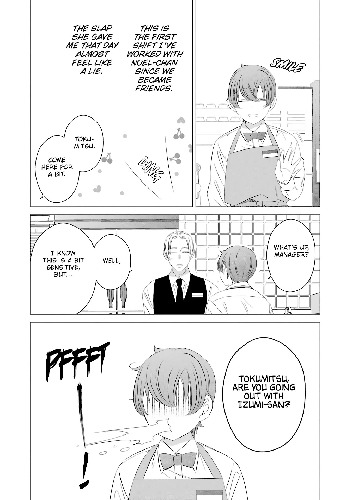 Studio Apartment, Good Lighting, Angel Included. Chapter 7 page 6 - Chapter 7: One drink from the set is 360 yen (The whole set is 200 yen)