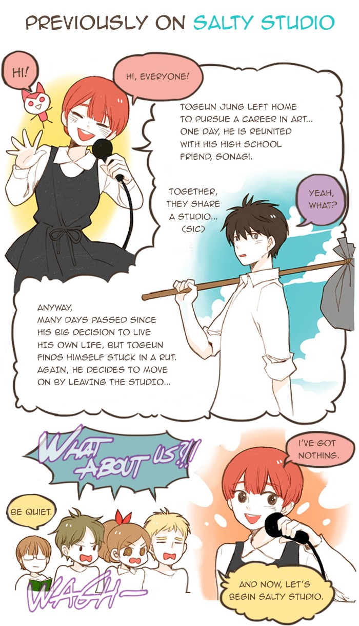 Studio Salty Chapter 44 page 1 - Chapter 44: Ep. 44 - How About You Doing?