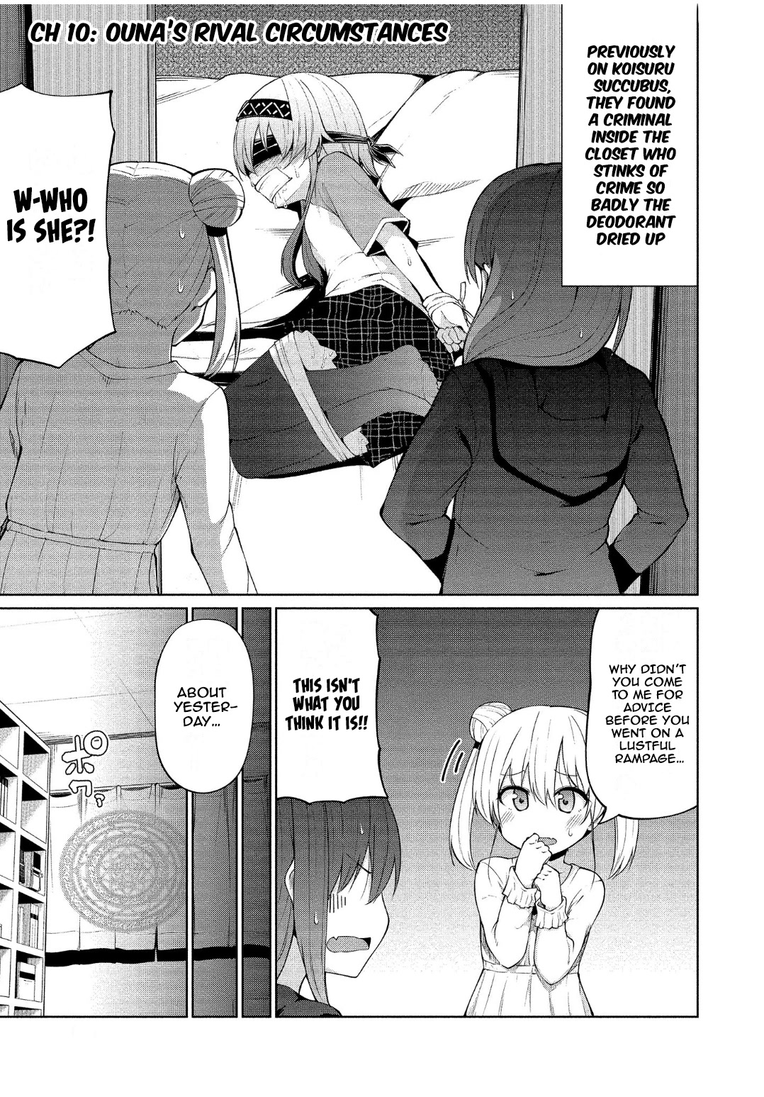 Succubus in Love's Erotic Situation Chapter 10 page 1 - Chapter 10: Ouna's Rival Circumstances