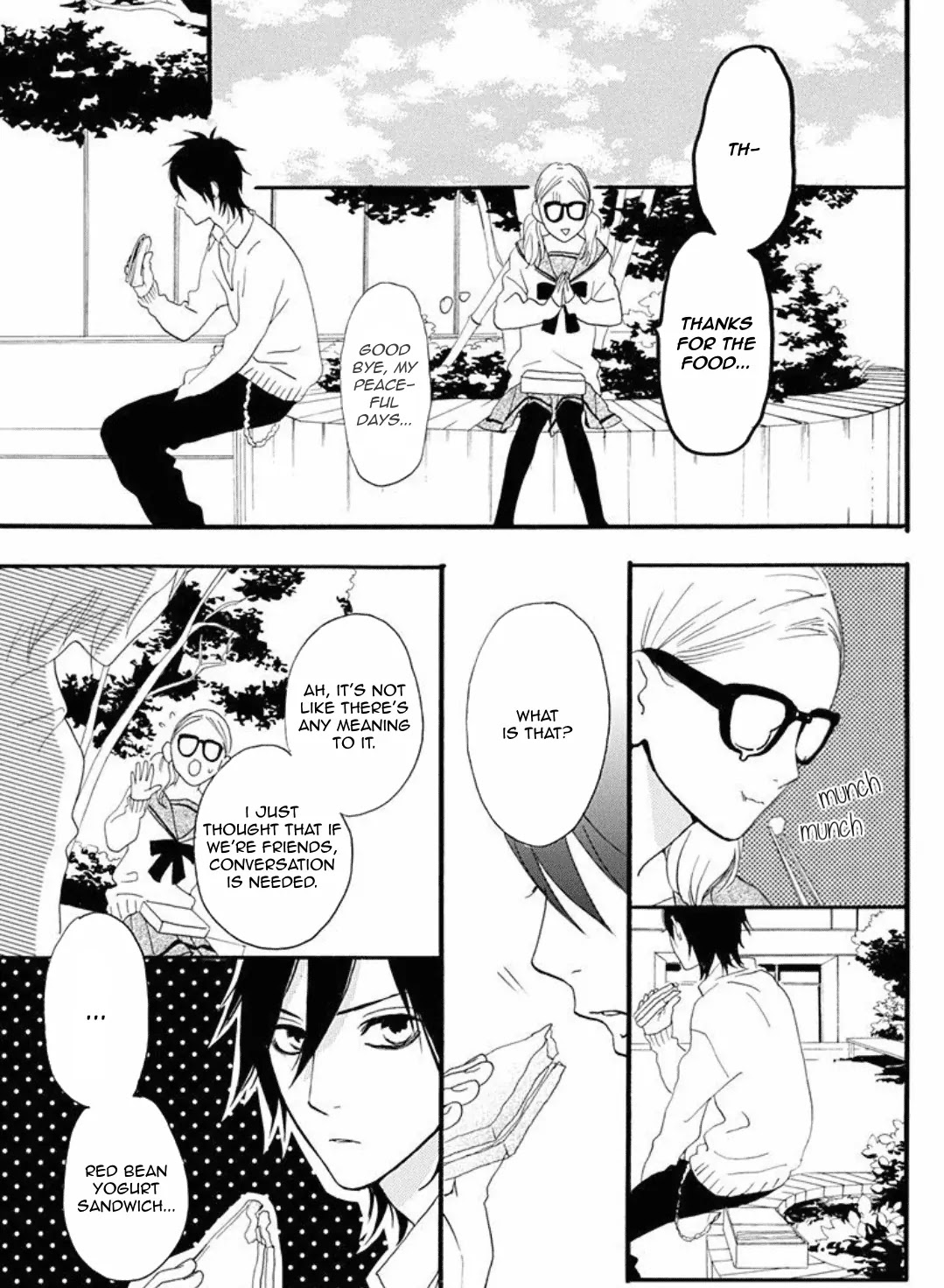 Sugars (YAMAMORI Mika) Chapter 16 page 10 - Chapter 16: Glasses, Delinquency, and a Red Bean Yogurt Sandwich