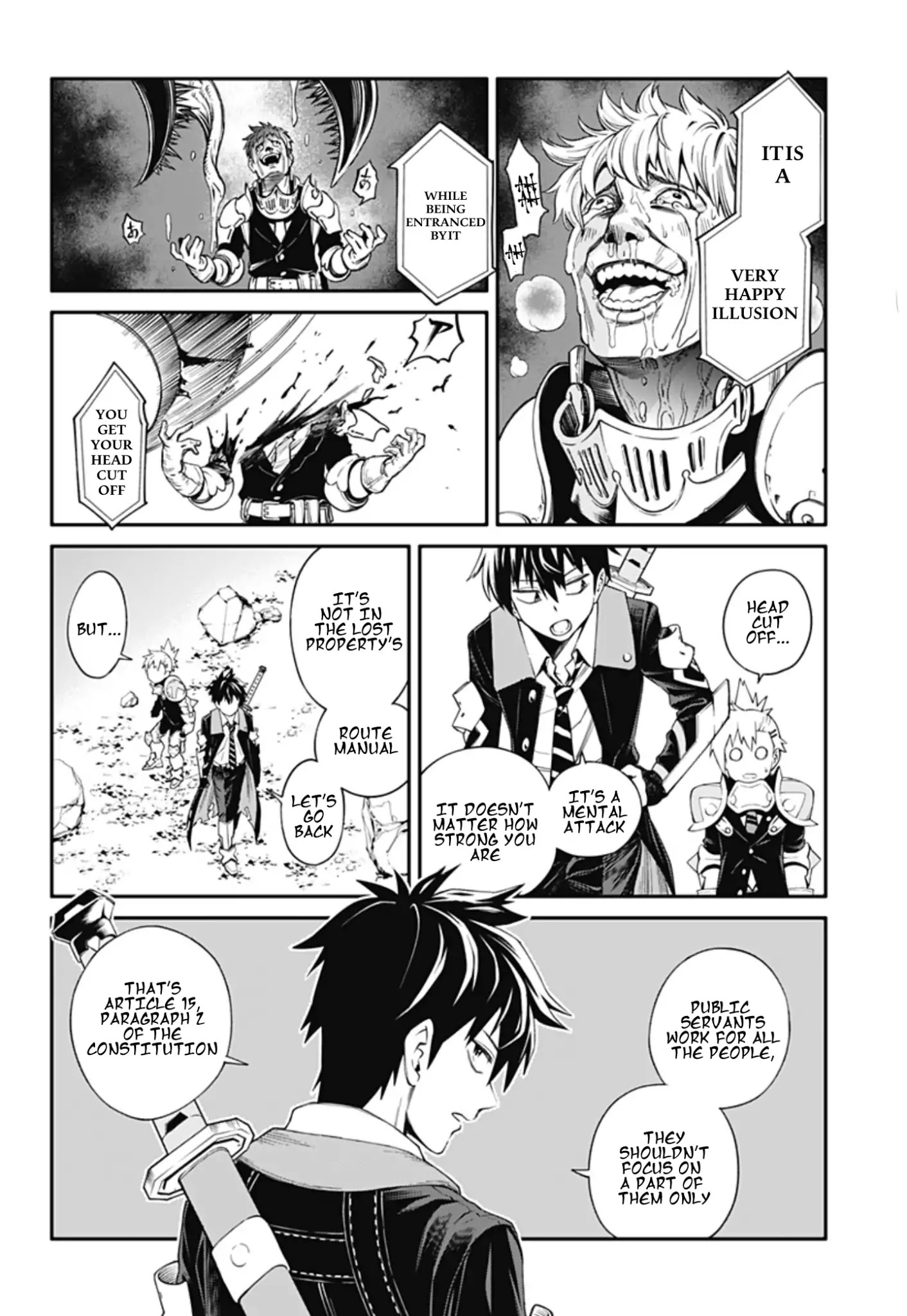 Suginami, Public Servant and Eliminator - The People on Dungeon Duty Chapter 1.5 page 9 - Chapter 1.5: (Rest of Chapter 1)