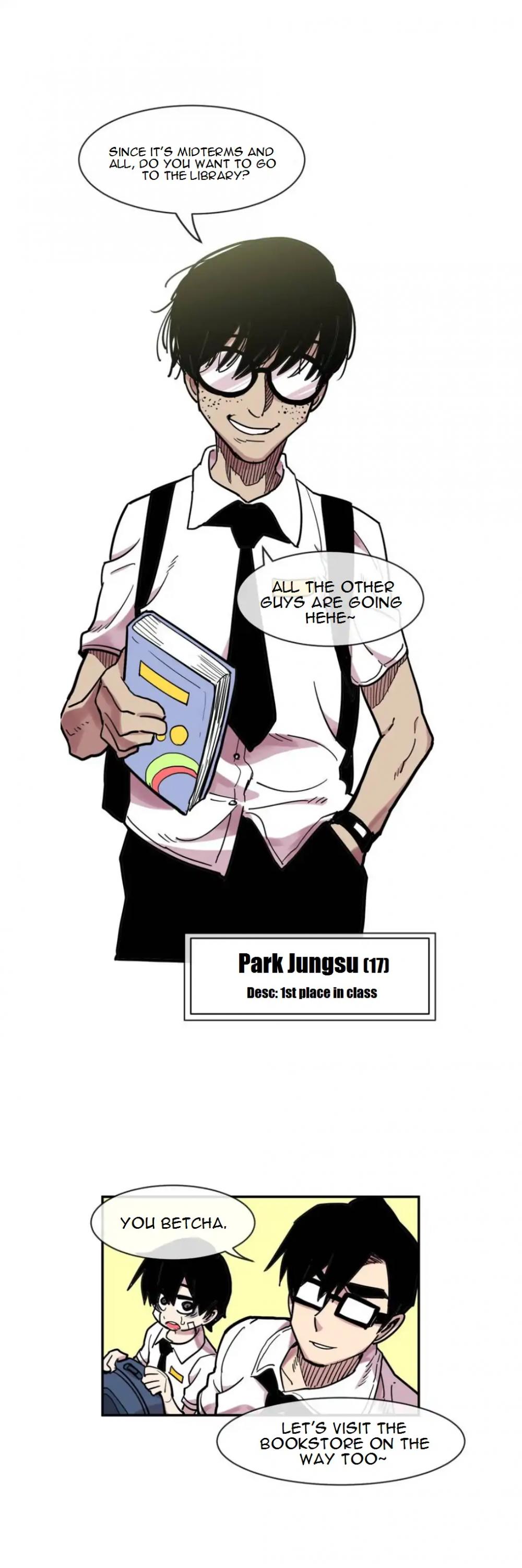 Suicide Boy Chapter 23 page 6 - Chapter 23: Midterm Exam 1