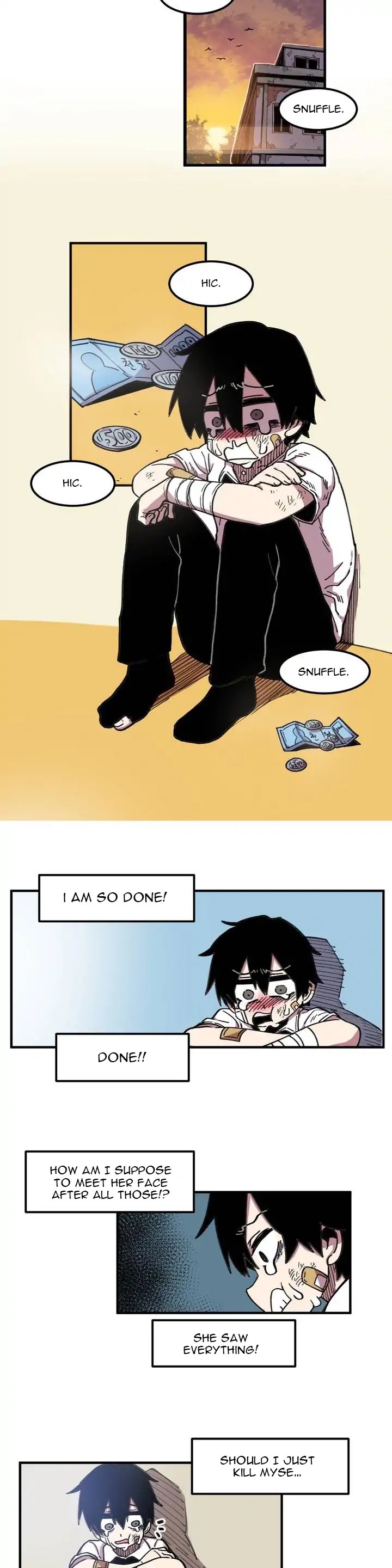 Suicide Boy Chapter 36 page 14 - Chapter 36: Hooni's First Love 2