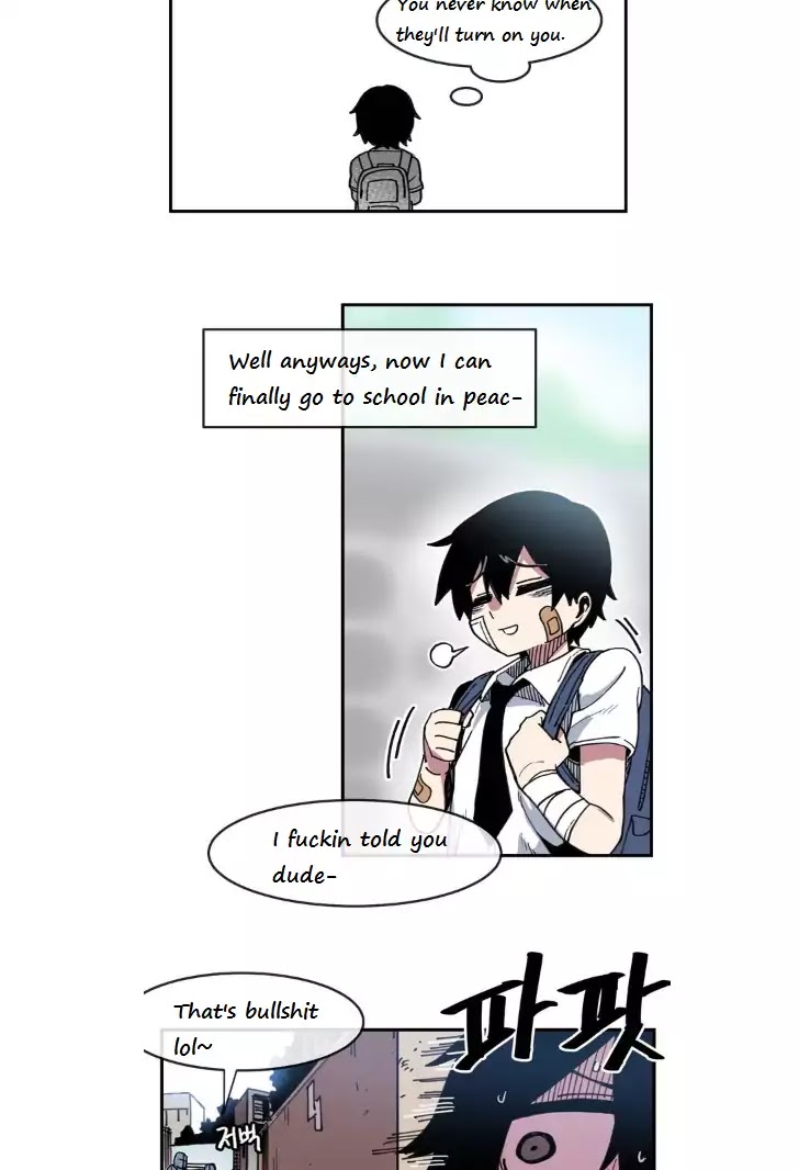 Suicide Boy Chapter 4 page 28 - Chapter 4: The Way to School