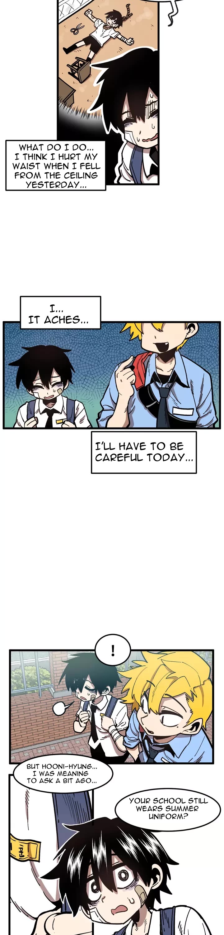 Suicide Boy Chapter 56 page 13 - Chapter 56: My Back Hurts 1