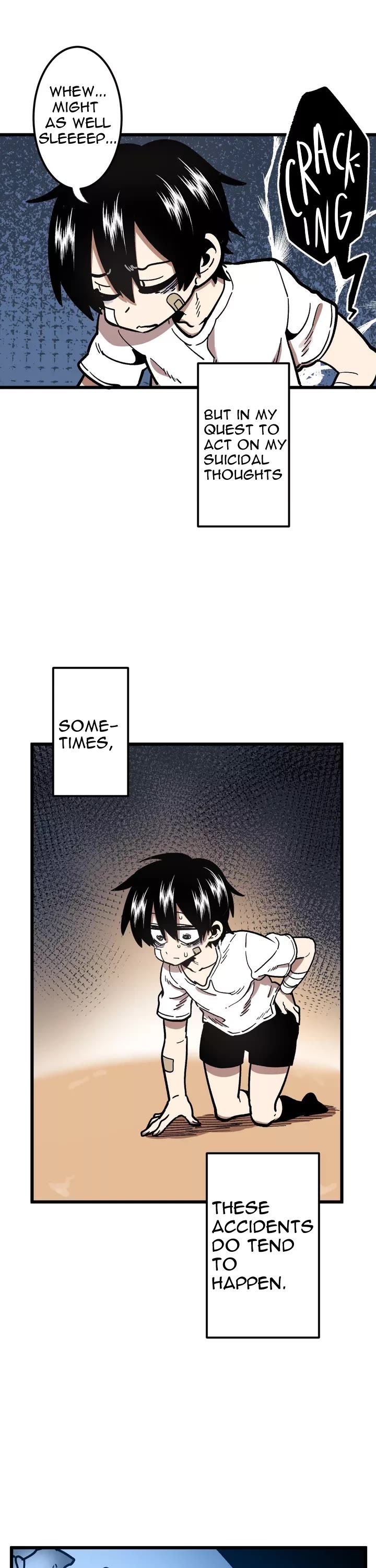 Suicide Boy Chapter 56 page 3 - Chapter 56: My Back Hurts 1