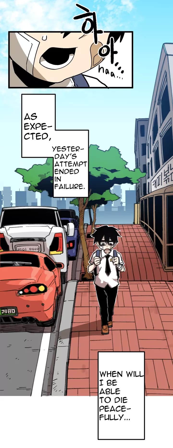 Suicide Boy Chapter 56 page 5 - Chapter 56: My Back Hurts 1