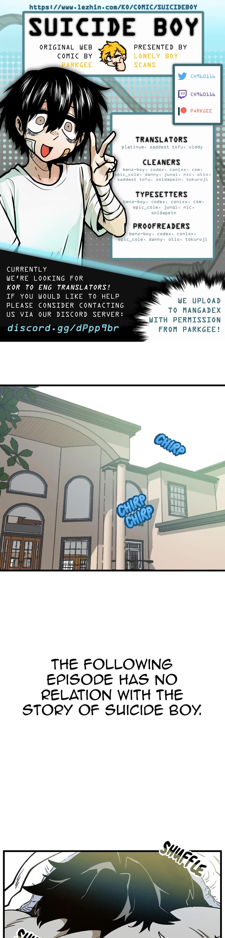 Suicide Boy Chapter 63 page 1 - Chapter 63: Side Story - The Suicide Boy of the Future