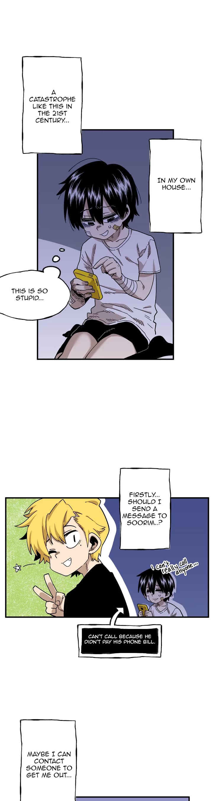 Suicide Boy Chapter 68 page 9 - Chapter 68: Hooni's Castaway Diary 1