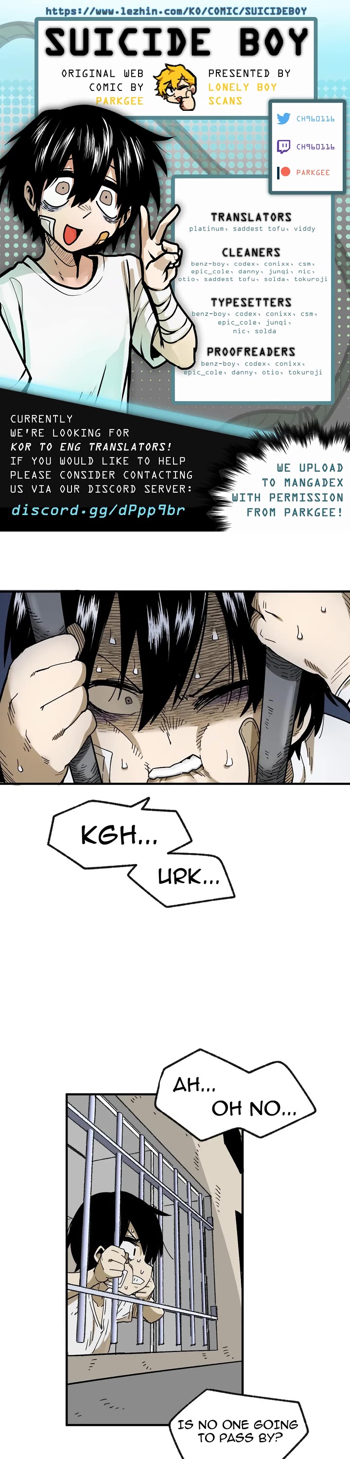 Suicide Boy Chapter 69 page 1 - Chapter 69: Hooni's Castaway Diary 2