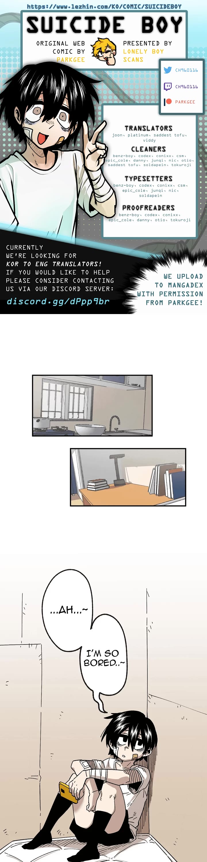 Suicide Boy Chapter 71 page 1 - Chapter 71: I Want To Use Social Media 1
