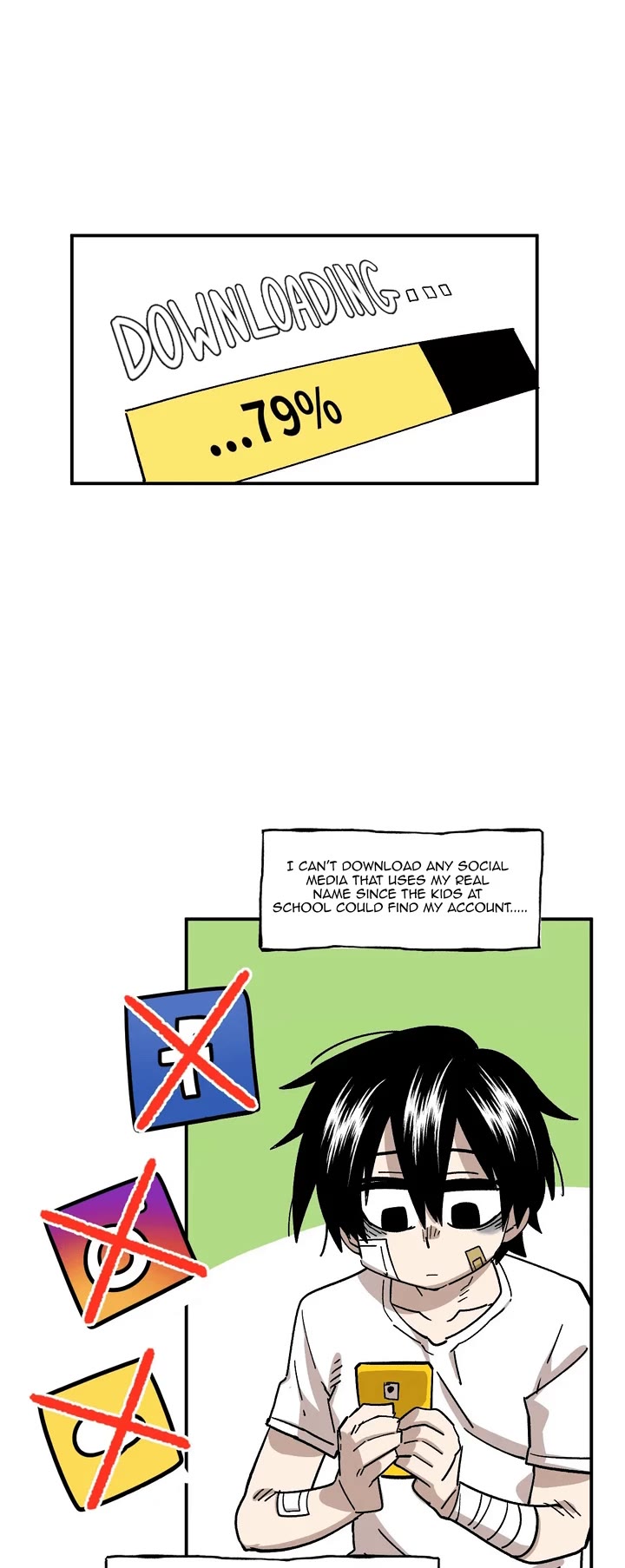 Suicide Boy Chapter 71 page 4 - Chapter 71: I Want To Use Social Media 1