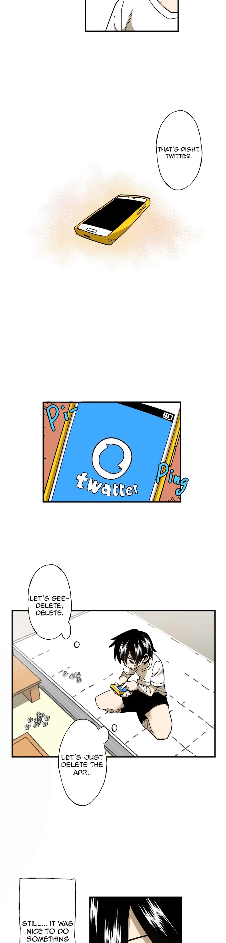 Suicide Boy Chapter 72 page 3 - Chapter 72: I Want To Use Social Media 2