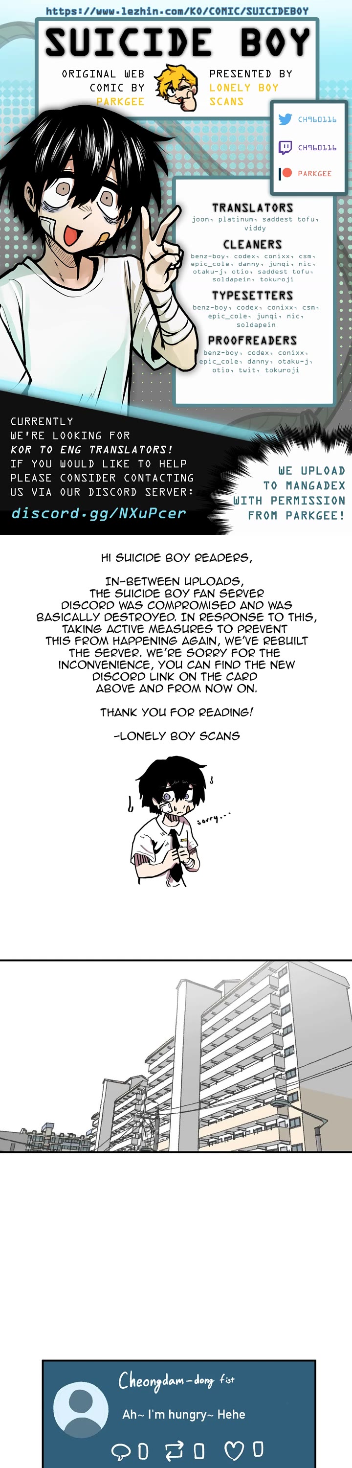 Suicide Boy Chapter 73 page 1 - Chapter 73: I Want To Use Social Media 3