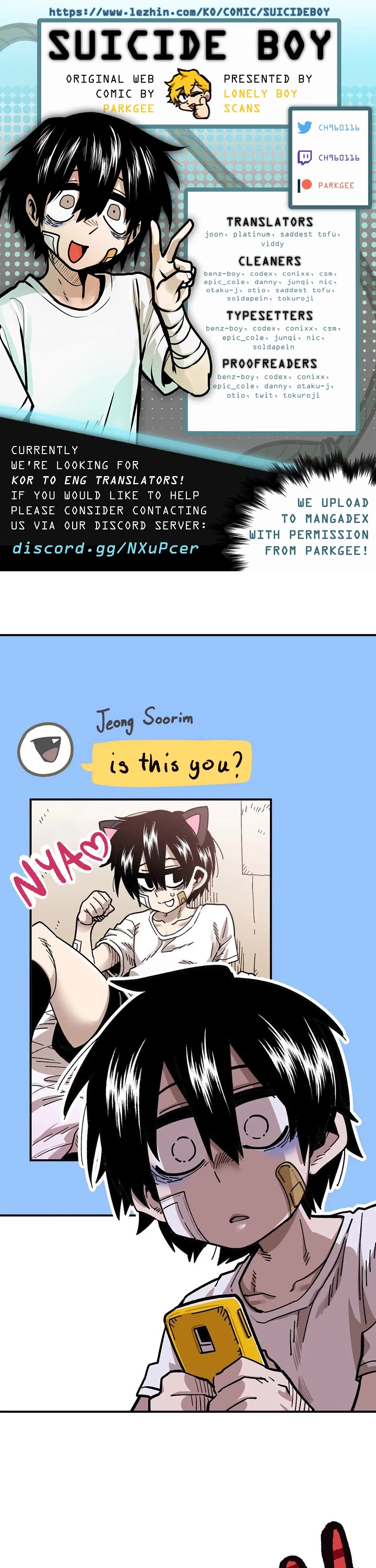 Suicide Boy Chapter 74 page 1 - Chapter 74: I Want To Use Social Media 4