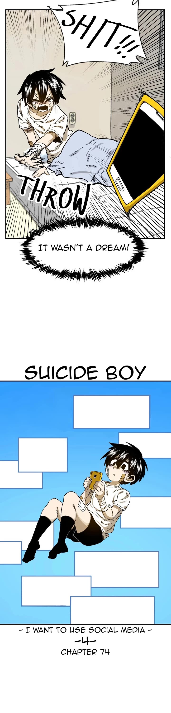 Suicide Boy Chapter 74 page 11 - Chapter 74: I Want To Use Social Media 4