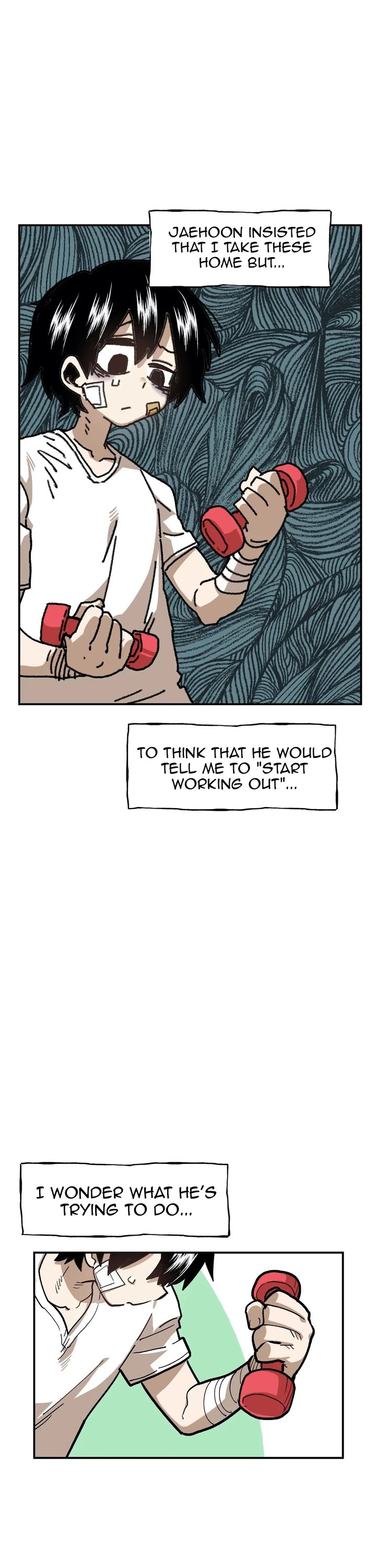 Suicide Boy Chapter 84 page 2 - Chapter 84: Let's Work Out 2
