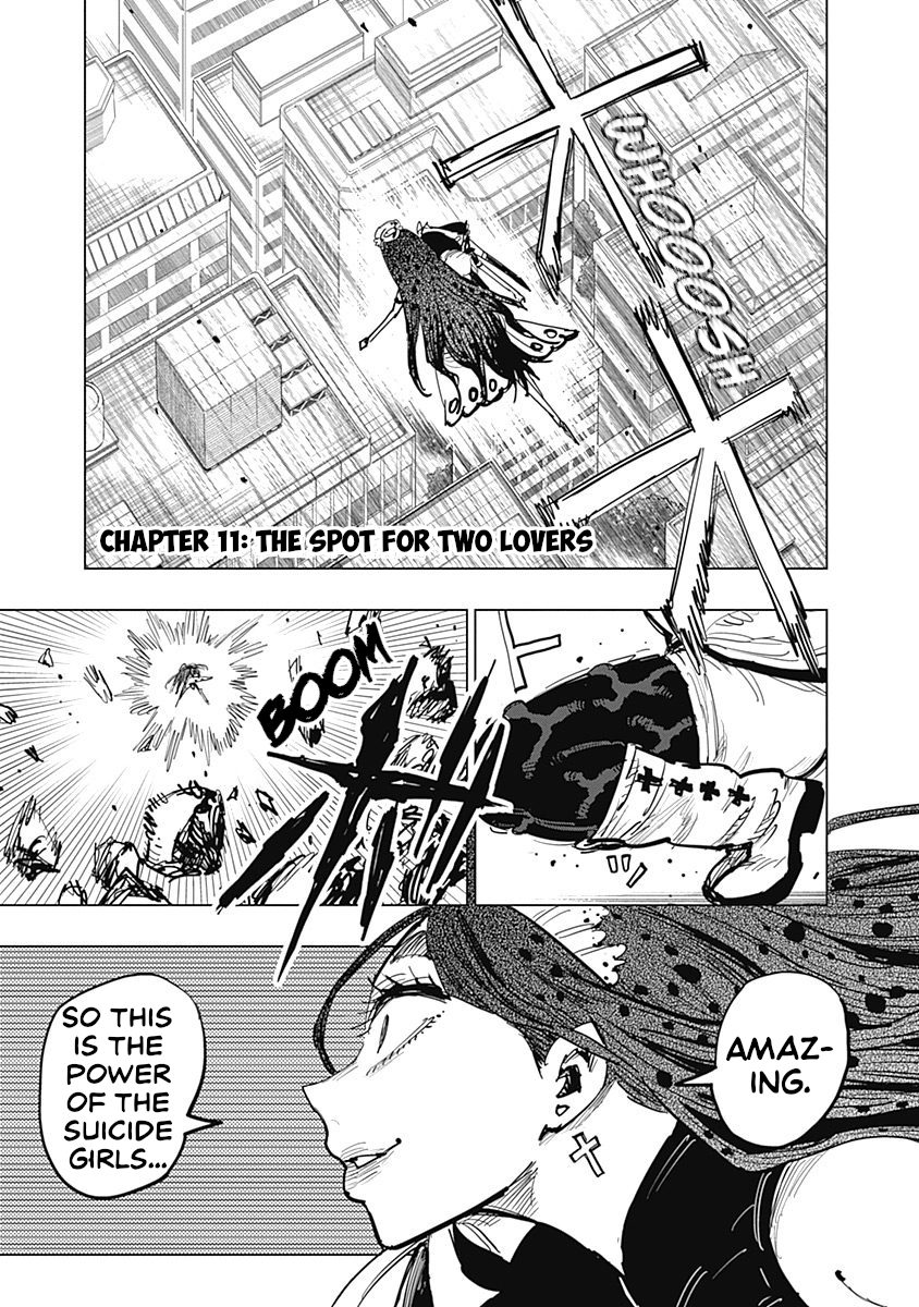 Suicide Girl Chapter 11 page 1 - Chapter 11: The Spot for Two Lovers