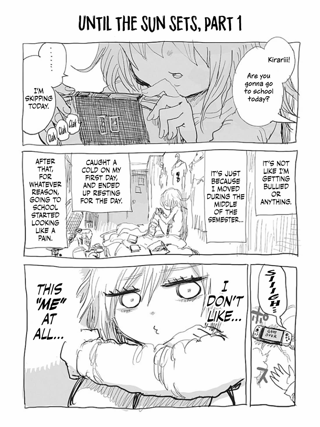Suicide Girl Chapter 4.5 page 5 - Chapter 4.5: Until the Sun Sets 1