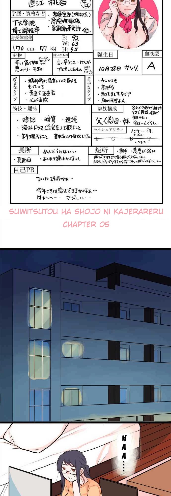 Suimitsutou Ha  Shoujo Ni Kajirareru Chapter 5 page 8 - Chapter 5: Another Person...?