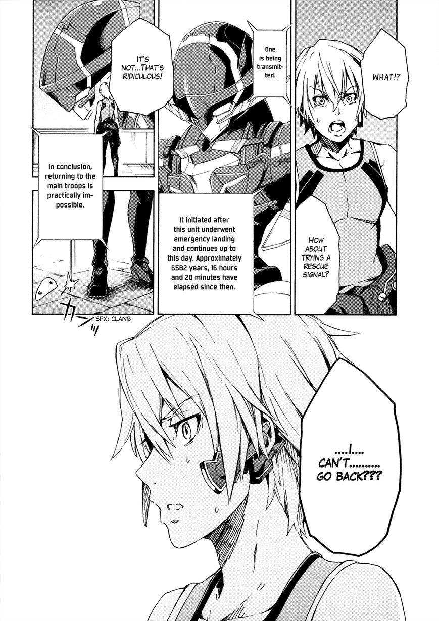 Suisei no Gargantia Chapter 8 page 13 - Chapter 8 : A soldier's left