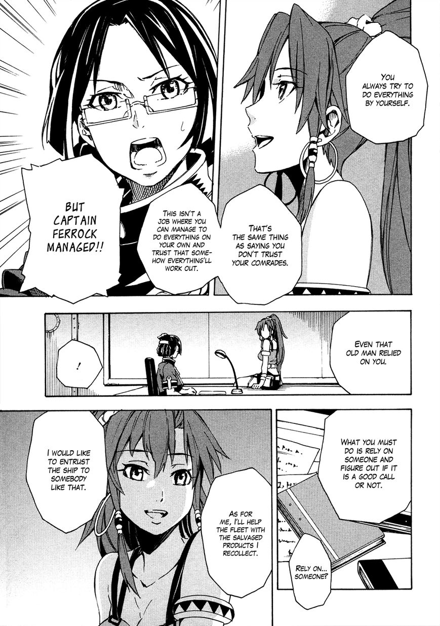 Suisei no Gargantia Chapter 8 page 28 - Chapter 8 : A soldier's left