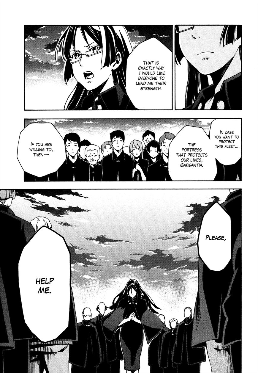 Suisei no Gargantia Chapter 8 page 36 - Chapter 8 : A soldier's left