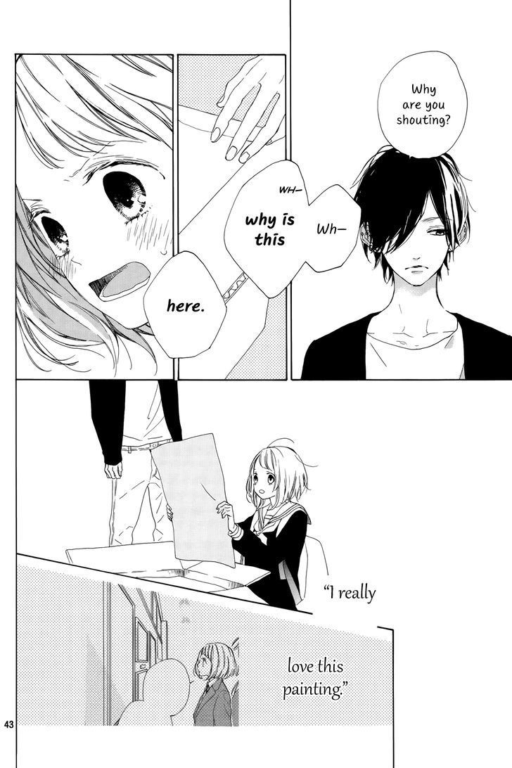 Suki ni Naranai yo, Senpai Chapter 1 page 44 - Chapter 1 : The Prince of the Art Club?