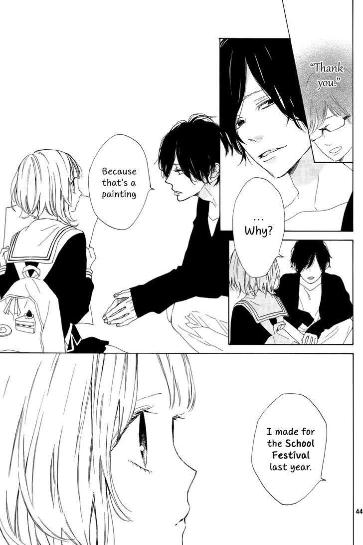 Suki ni Naranai yo, Senpai Chapter 1 page 45 - Chapter 1 : The Prince of the Art Club?