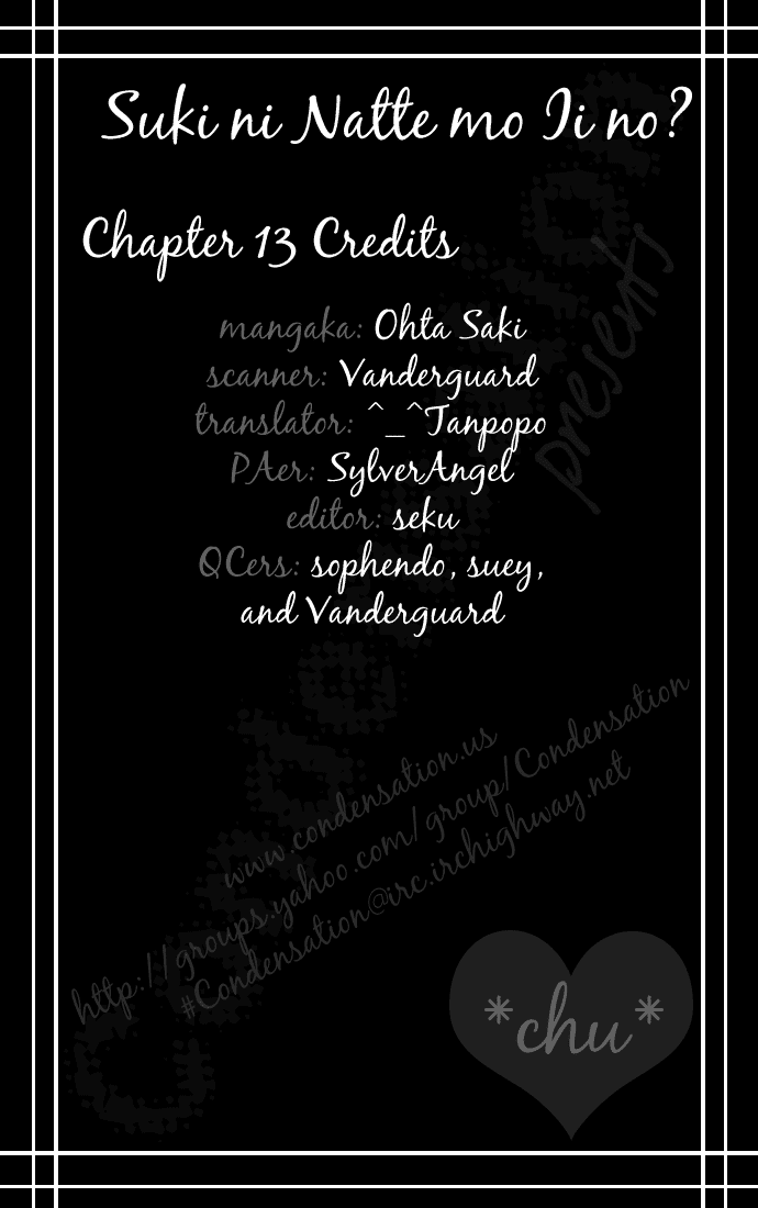 Suki ni Natte mo Ii no? Chapter 13 page 3 - Chapter 13
