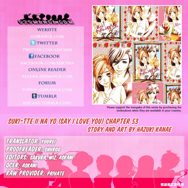 Suki tte Ii na yo. Chapter 53 page 1 - Chapter 53