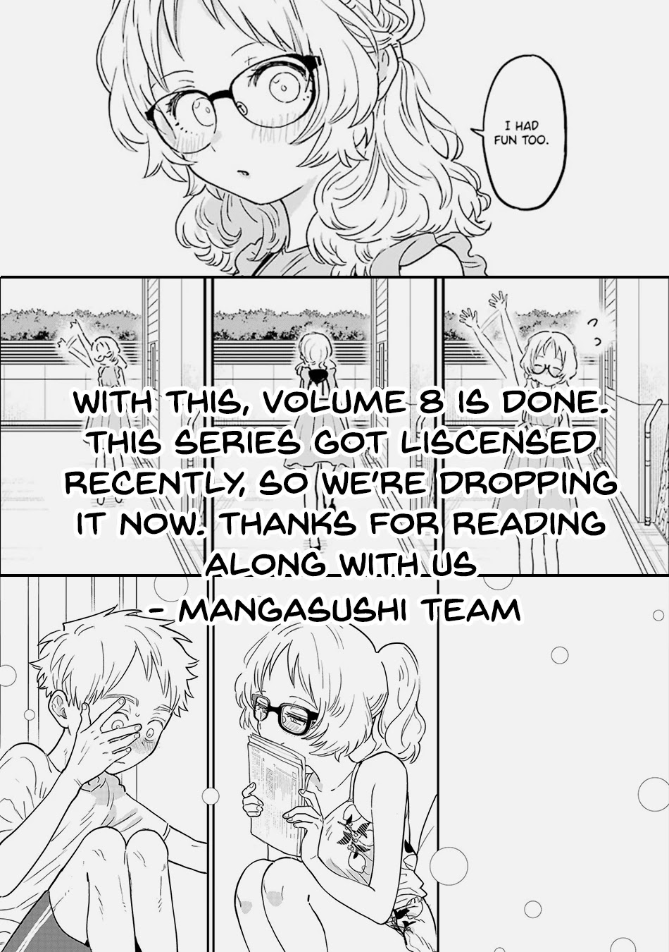 Sukinako ga Megane wo Wasureta Chapter 81.5 page 16 - Chapter 81.5: Extras